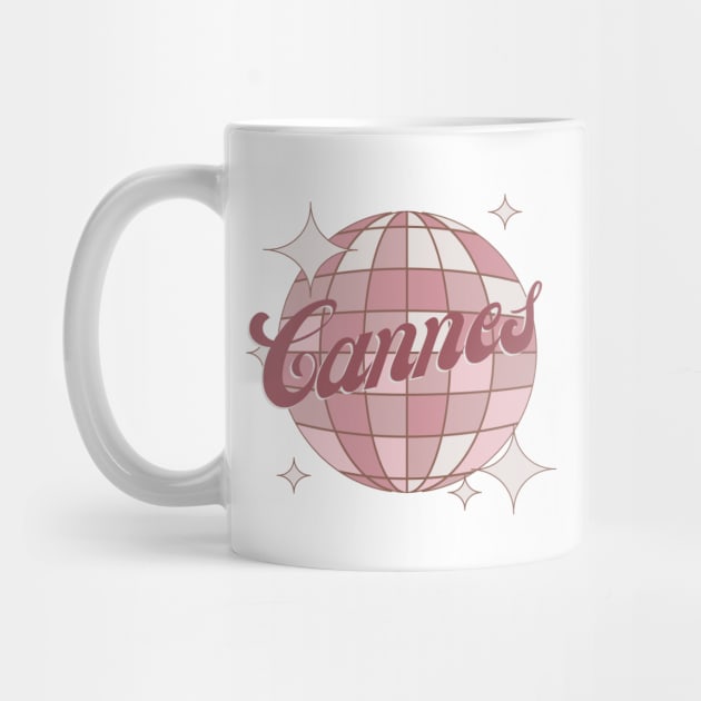 Cannes France City Retro Vintage Design by Bailamor